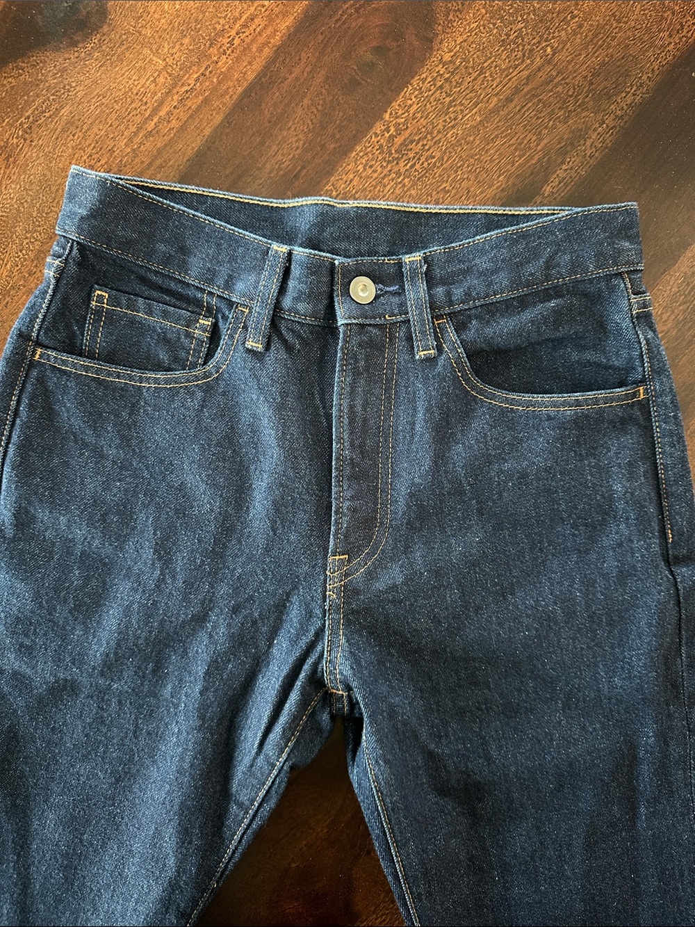 2/$35 NWOT Muji straight leg jeans, size 25